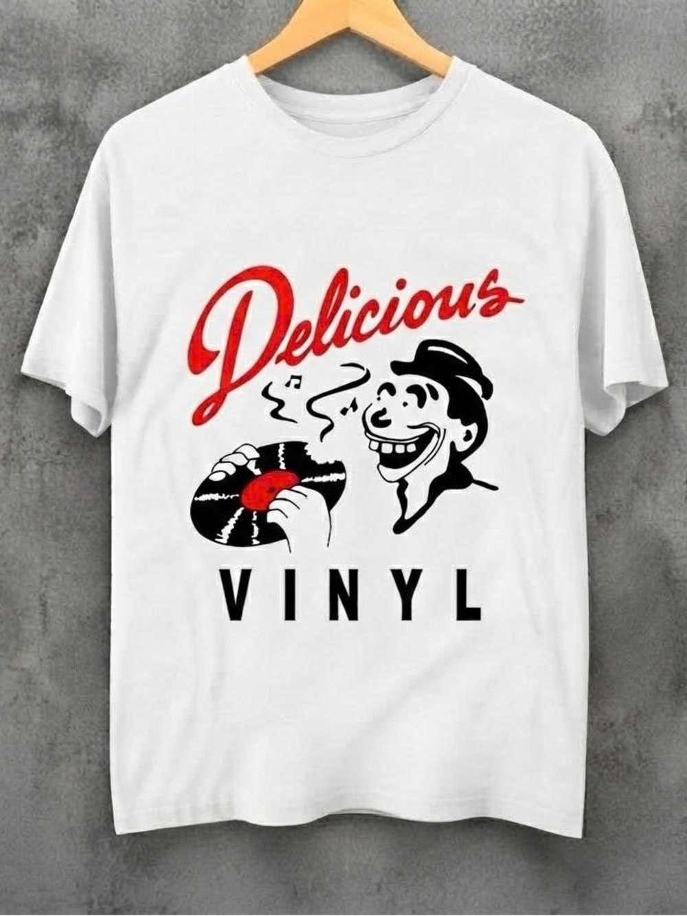 Delicious Vinly Music Record Label Rap Hip Hop T Shirt